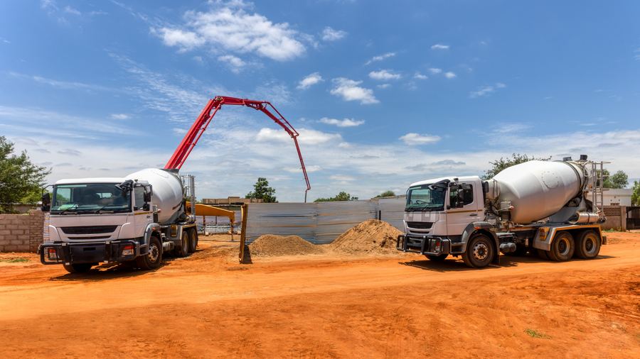 Heavy machinery fleet ready for hire
